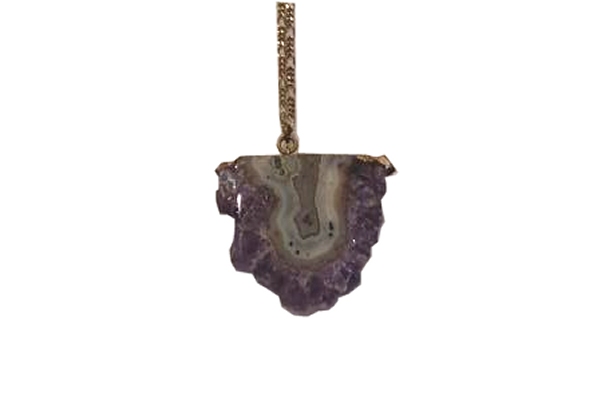 Amethyst Cluster Crystal Necklace 2